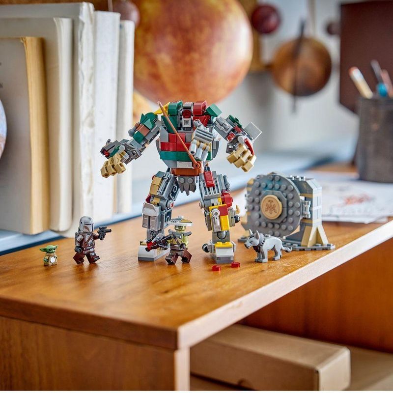 Brinquedo de Construção 75451 Confronto de Droides Sentinela no Palácio Hutt Figura Articulada Cinza
