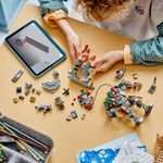 Brinquedo de Construção 75451 Confronto de Droides Sentinela no Palácio Hutt Figura Articulada Cinza