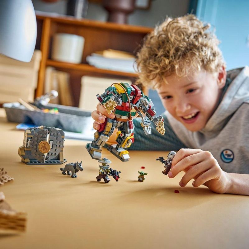 Brinquedo de Construção 75451 Confronto de Droides Sentinela no Palácio Hutt Figura Articulada Cinza