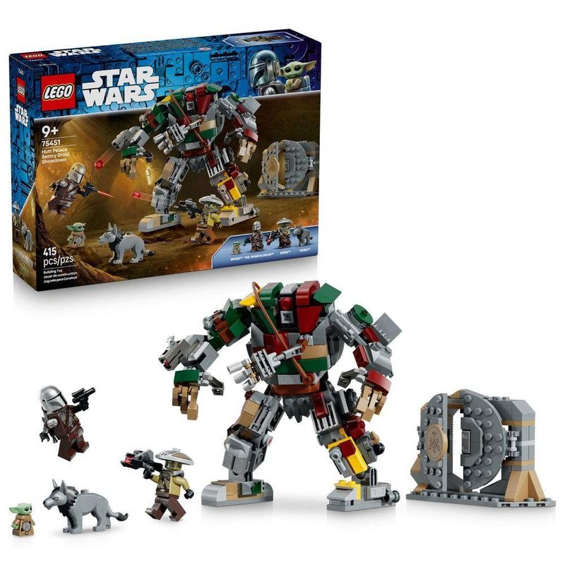 Brinquedo de Construção 75451 Confronto de Droides Sentinela no Palácio Hutt Figura Articulada Cinza