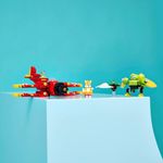 Conjunto de Construção Tornado-1 de Tails Avião Biplano com Asas Móveis Vermelho Lego 310 Peças