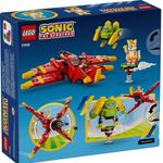 Conjunto de Construção Tornado-1 de Tails Avião Biplano com Asas Móveis Vermelho Lego 310 Peças