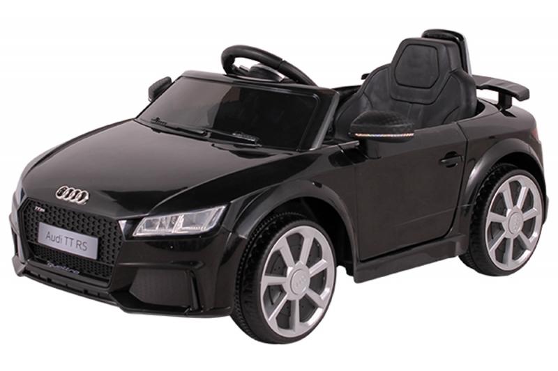 Carrinho elétrico preto audi tt controle rem 12v bel brink