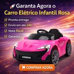 Carro Elétrico Infantil Mini Esportivo Mc Laren Tração Suave Assento Anatômico Rosa Unitoys