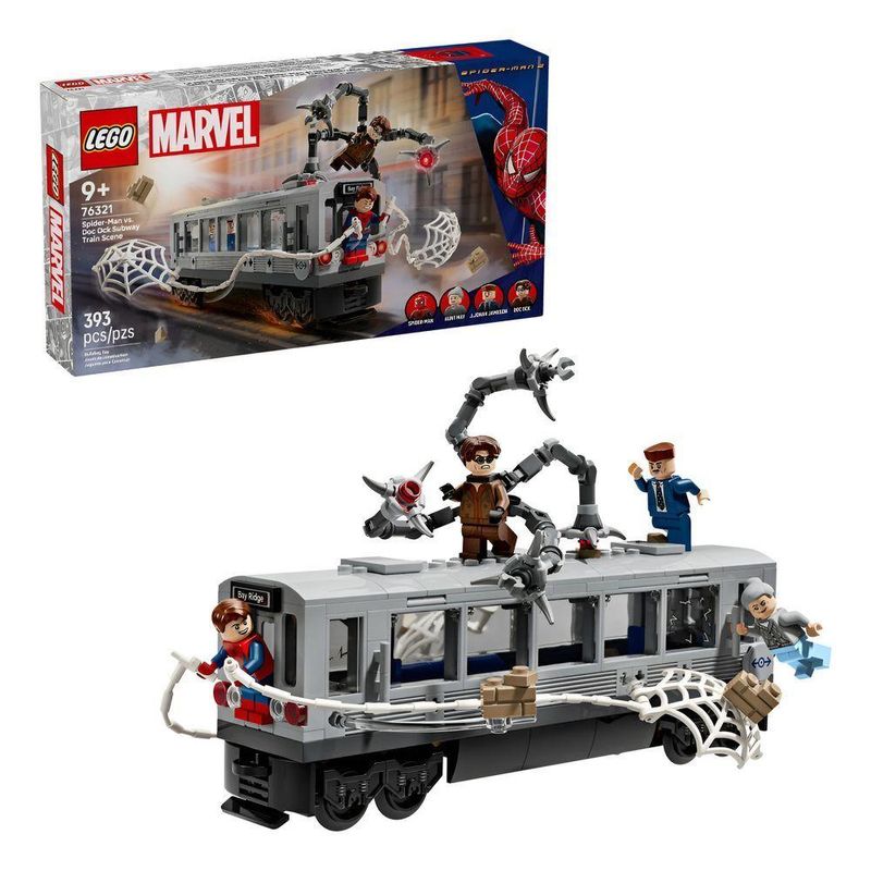 Brinquedo de Construção Lego Marvel 76321 Trem de Metrô Homem Aranha Vs Doutor Octopus Lego