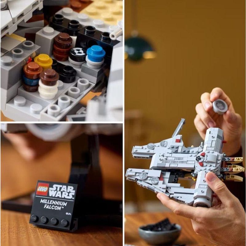 Blocos de Construção e Conjuntos Millennium Falcon 75375 Nave Estelar Colecionável Lego