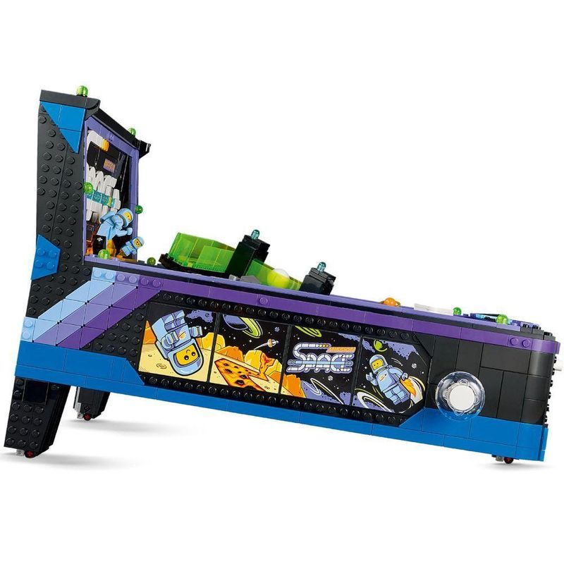 Máquina de Pinball 11374 Funcional Azul Lego Icons Arcade Conjunto de 2274 Peças