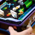 Máquina de Pinball 11374 Funcional Azul Lego Icons Arcade Conjunto de 2274 Peças