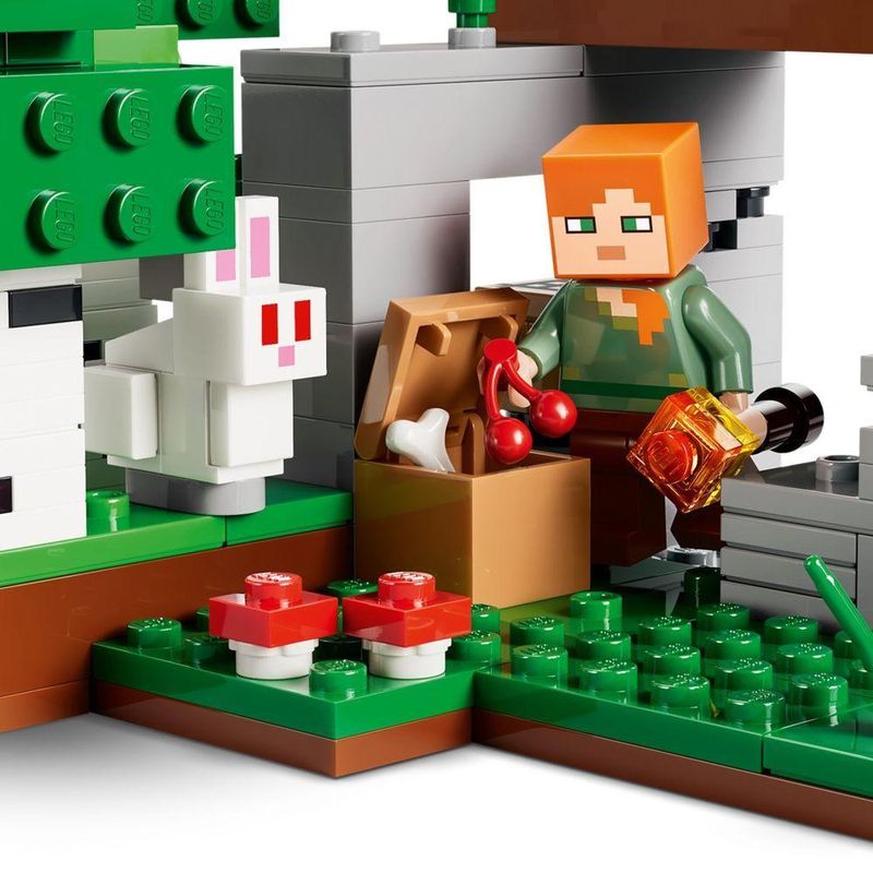 Brinquedo de Construção Aventura da Primeira Noite Minecraft com Função de Explosão Verde Lego