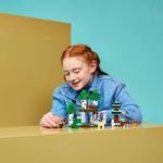Brinquedo de Construção Aventura da Primeira Noite Minecraft com Função de Explosão Verde Lego