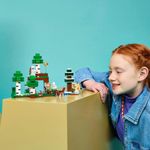 Brinquedo de Construção Aventura da Primeira Noite Minecraft com Função de Explosão Verde Lego