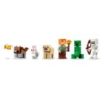 Brinquedo de Construção Aventura da Primeira Noite Minecraft com Função de Explosão Verde Lego