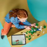 Brinquedo de Construção Aventura da Primeira Noite Minecraft com Função de Explosão Verde Lego