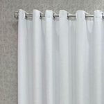 Cortina Athenas para Varão 3,00m X 2,50m Poliéster para Decoração Branca