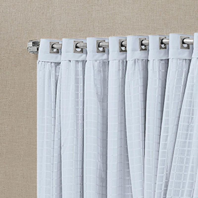 Cortina Canaã Linha Nobre 3,00m X 2,50m Poliéster para Sala Gelo