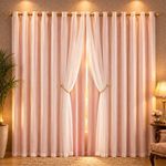 Cortina Egito para Varão 2,00m X 1,70m Poliéster para Decoração Rosê
