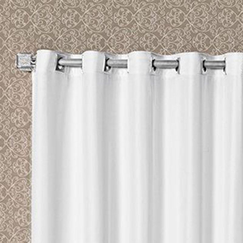 Cortina Egito para Varão 3,00m X 2,50m Poliéster para Decoração Branca