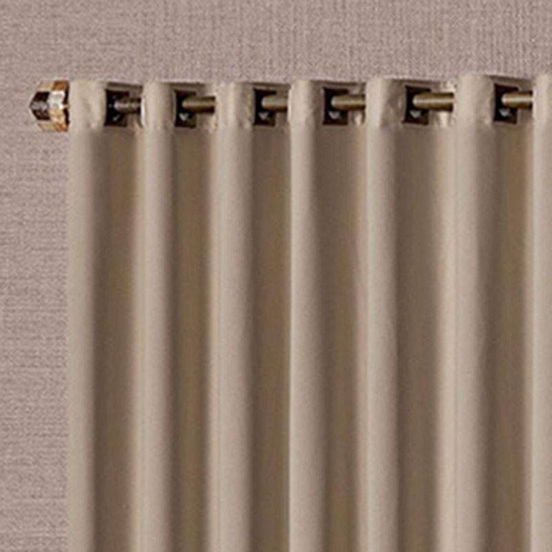 Cortina Corta Luz Linha Nobre Poliéster para Sala Marrom