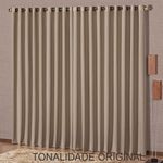 Cortina Corta Luz Linha Nobre Poliéster para Sala Marrom
