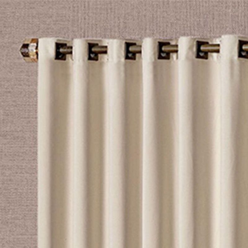 Cortina Corta Luz Linha Nobre Poliéster para Sala Bege