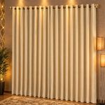 Cortina Corta Luz Linha Nobre Poliéster para Sala Bege