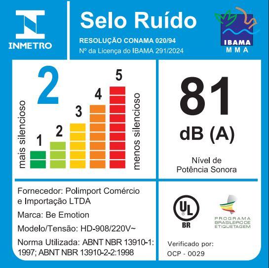 Secador ultralite ionic be emotion