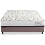 Cama box conjugada casal herval roma ortopédico espuma d20 e tecido poliéster 53x138x188cm - marrom/bege/branco