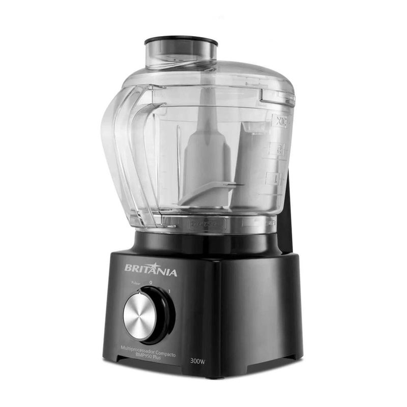 Multiprocessador britânia 2 em 1 compacto bmp950 plus 300w tecnologia pro maxx preto