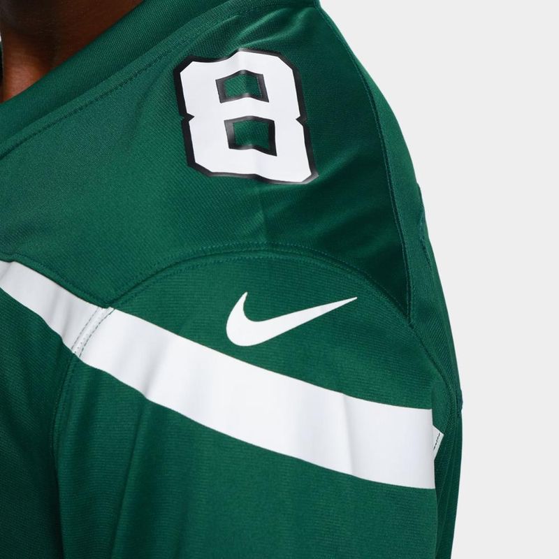 Camiseta nike new york jets aaron rodgers n° 8 game masculina