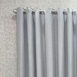 Cortina Athenas para Varão Poliéster para Decoração Cinza