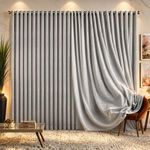 Cortina Marrye para Varão Poliéster para Sala Cinza