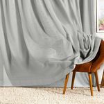 Cortina Marrye para Varão 4,00m X 2,70m Poliéster para Decoração Cinza