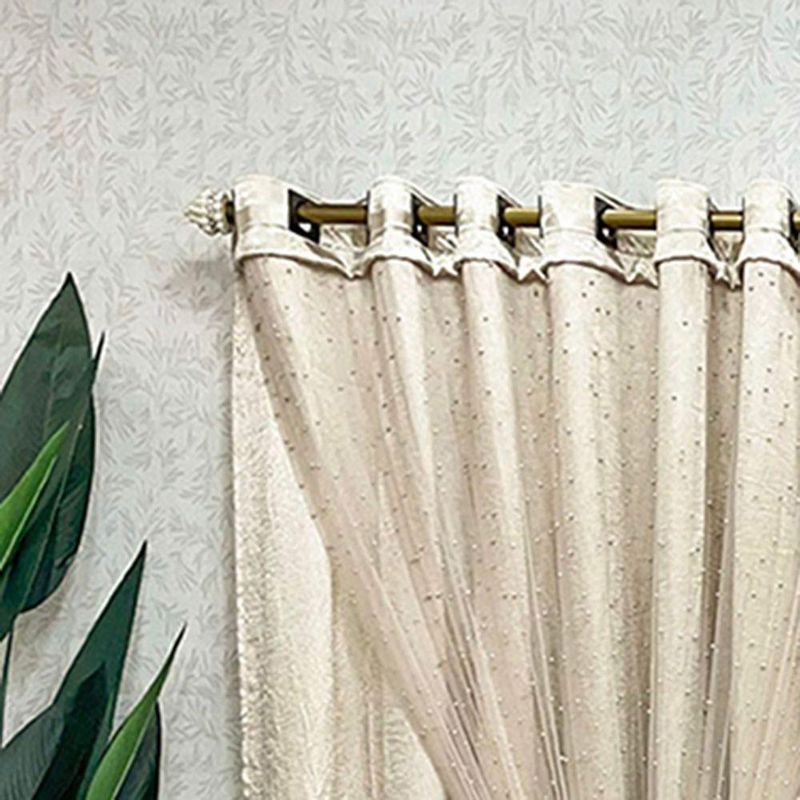 Cortina Premyer Linha Nobre Poliéster para Decoração Bronze