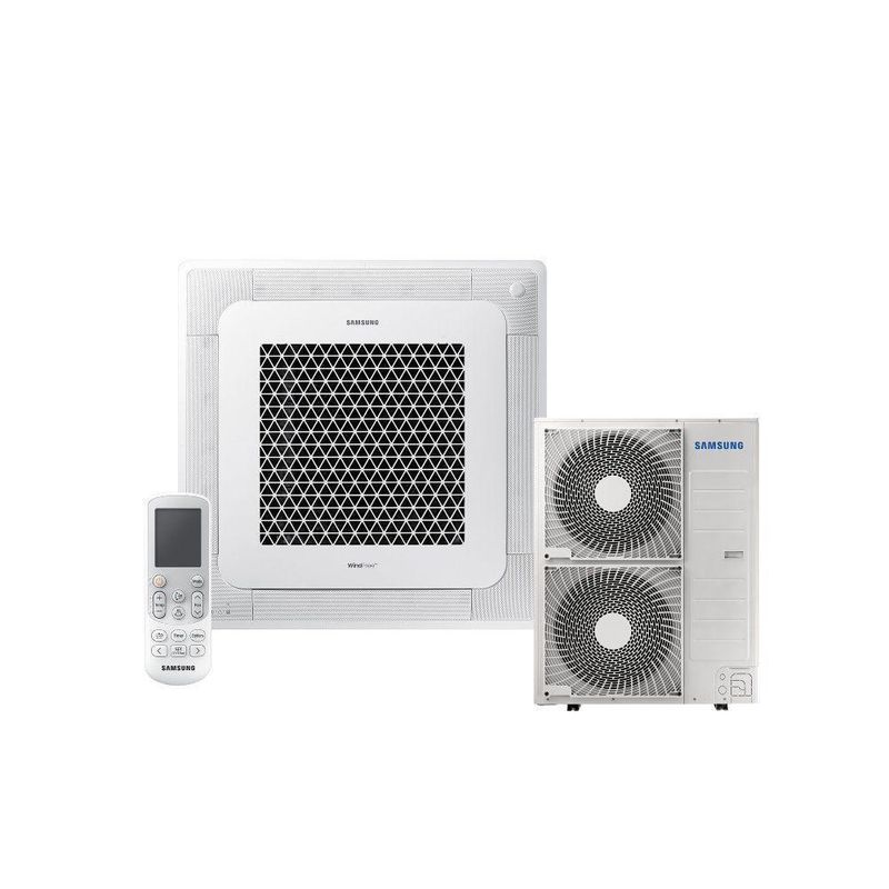 Ar Condicionado Split Cassete 4 Vias Samsung Wind Free 60000 BTUs Quente e Frio Inverter 220V R32 (AC060HCADKG/AZ)