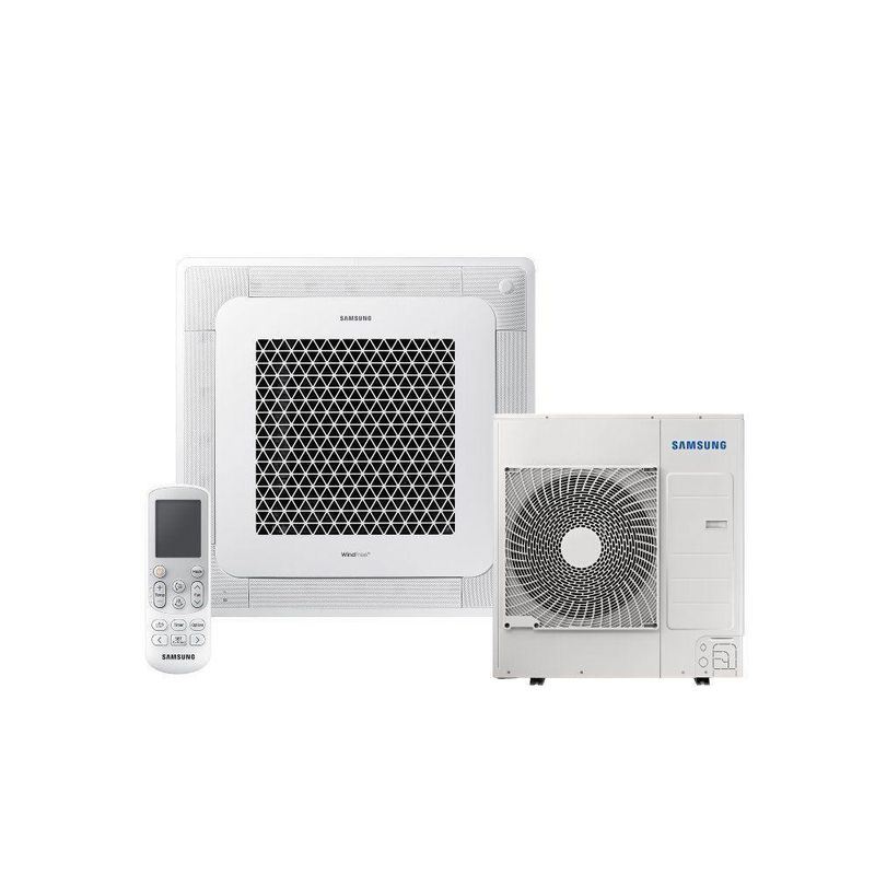 Ar Condicionado Split Cassete 4 Vias Samsung Wind Free 36000 BTUs Quente e Frio Inverter 220V R32 (AC036HCADKG/AZ)