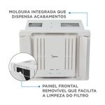 Ar Condicionado Janela Inverter Midea Eletrônico Com Controle Remoto e Wi-Fi 7500 BTUs Frio 127V QCL078VB