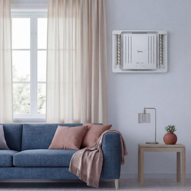 Ar Condicionado Janela Inverter Midea Eletrônico Com Controle Remoto e Wi-Fi 7500 BTUs Frio 127V QCL078VB