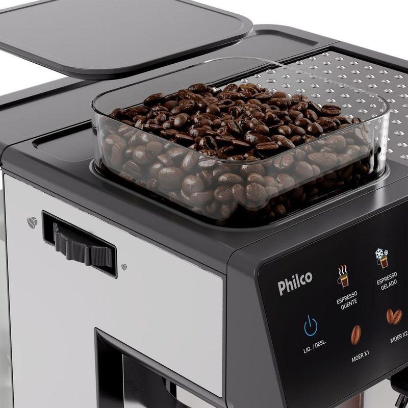 Cafeteira Expresso Philco PCF06A Inox 20 Bar 10 Funções 1250W 127V