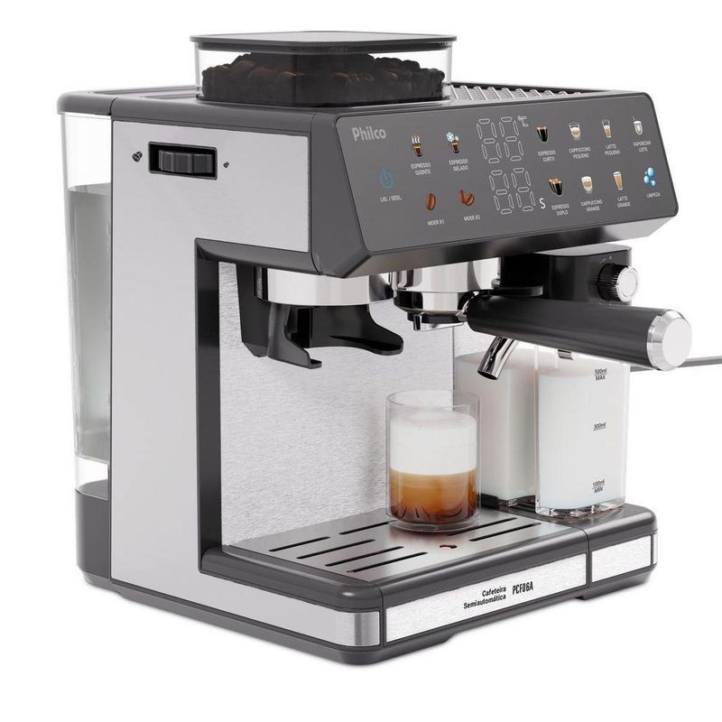 Cafeteira Expresso Philco PCF06A Inox 20 Bar 10 Funções 1250W 127V