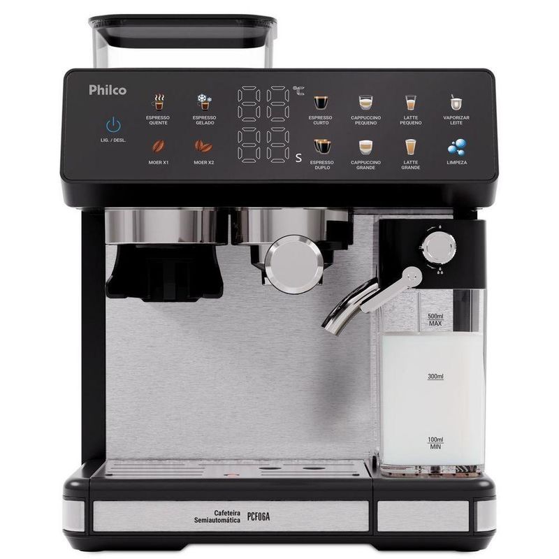 Cafeteira Expresso Philco PCF06A Inox 20 Bar 10 Funções 1250W 127V