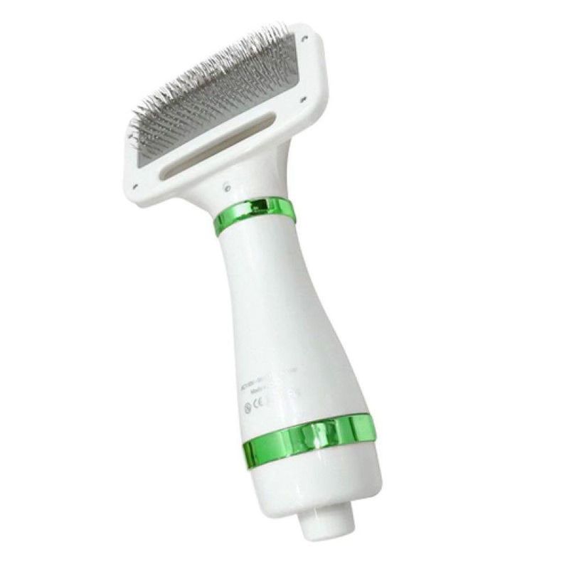 Escova Secadora de Pelos para Pet para Cães e Gatos em ABS e Aço Inoxidável 23X6,5X12CM
