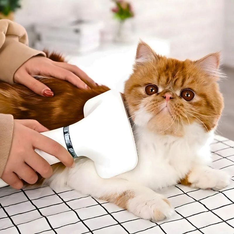Secador Elétrico com Escova para Pets Utimix 2 em 1 Removedor de Pelos para Cães e Gatos 300W 110V