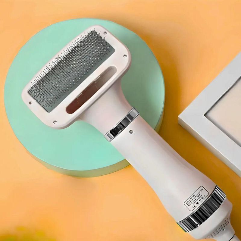 Secador Elétrico com Escova para Pets Utimix 2 em 1 Removedor de Pelos para Cães e Gatos 300W 110V