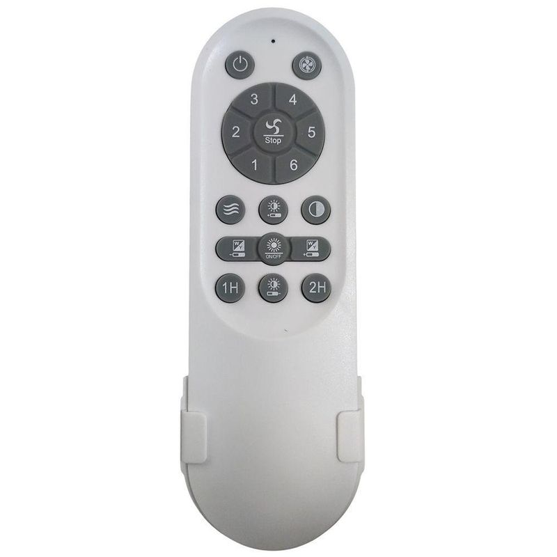 Ventilador de Teto com Luz LED Mundo LGBT 85W 50CM 4 Pás 6 Velocidades Branco FL03 Cristal Bivolt