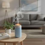 Umidificador de Ar Portátil Kapbom Usb Formato Lata Azul e Rosa
