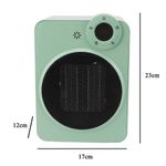 Aquecedor Elétrico BSL3811 Cerâmico 2000W Controle Remoto Ambiente Interno Verde Ideal Importados