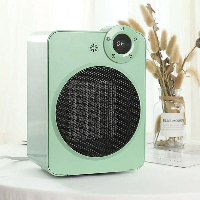 Aquecedor Elétrico BSL3811 Cerâmico 2000W Controle Remoto Ambiente Interno Verde Ideal Importados