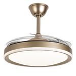Ventilador de Teto com Luz LED AB Mídia 50W 50CM 4 Pás 6 Velocidades Branco FL03 Bivolt