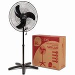 Ventilador de Coluna Casa Lys 210W 60CM 3 Pás Preto Vellum Bivolt