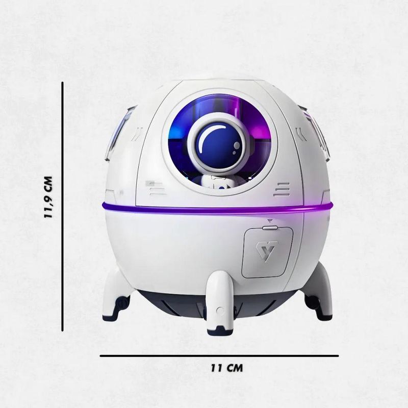 Umidificador de Ar Portátil USB Utimix 220ML Astronauta Space Capsule Humidifier USB